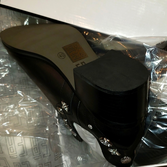 E8 by Miista New Womens Boots Stud Embellished Booties Leather BLACK NIB OCTAVIA - Picture 15 of 17